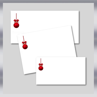 Enveloppe boule de Noël