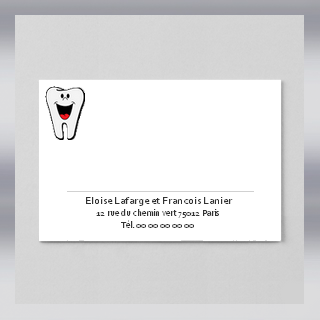 Dentiste carte correspondance