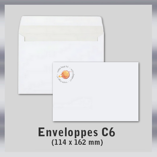 Enveloppe C6 114x162 mm