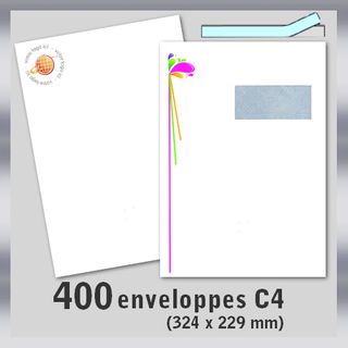 400 enveloppes C4 229x324 mm