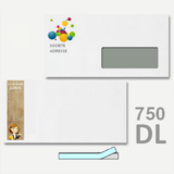 750 enveloppes DL 110x220